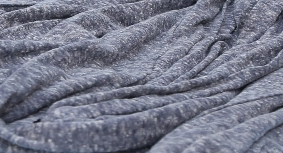 What is a tri-blend shirt made of