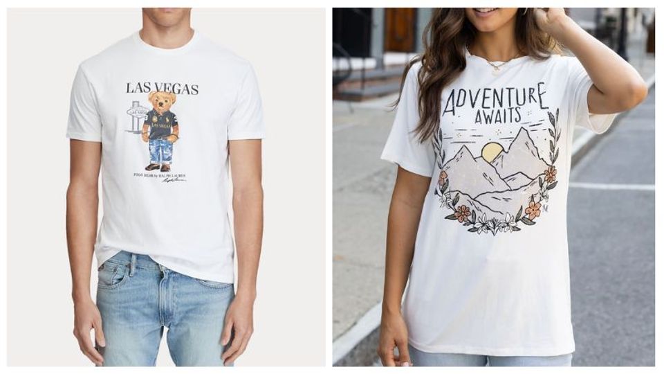 wearing regular fit t-shirts