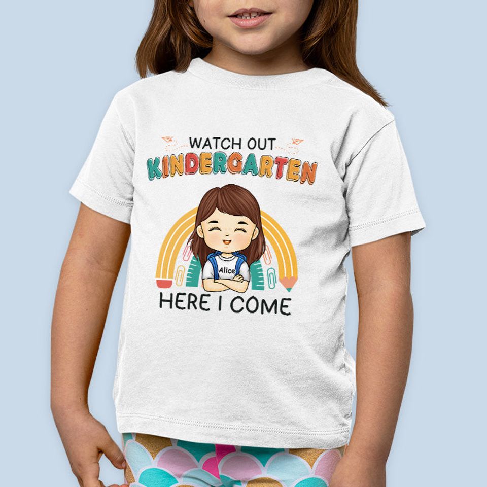 Watch Out Second Grade Here I Come - Personalized Custom T-shirt, Back To School Gift