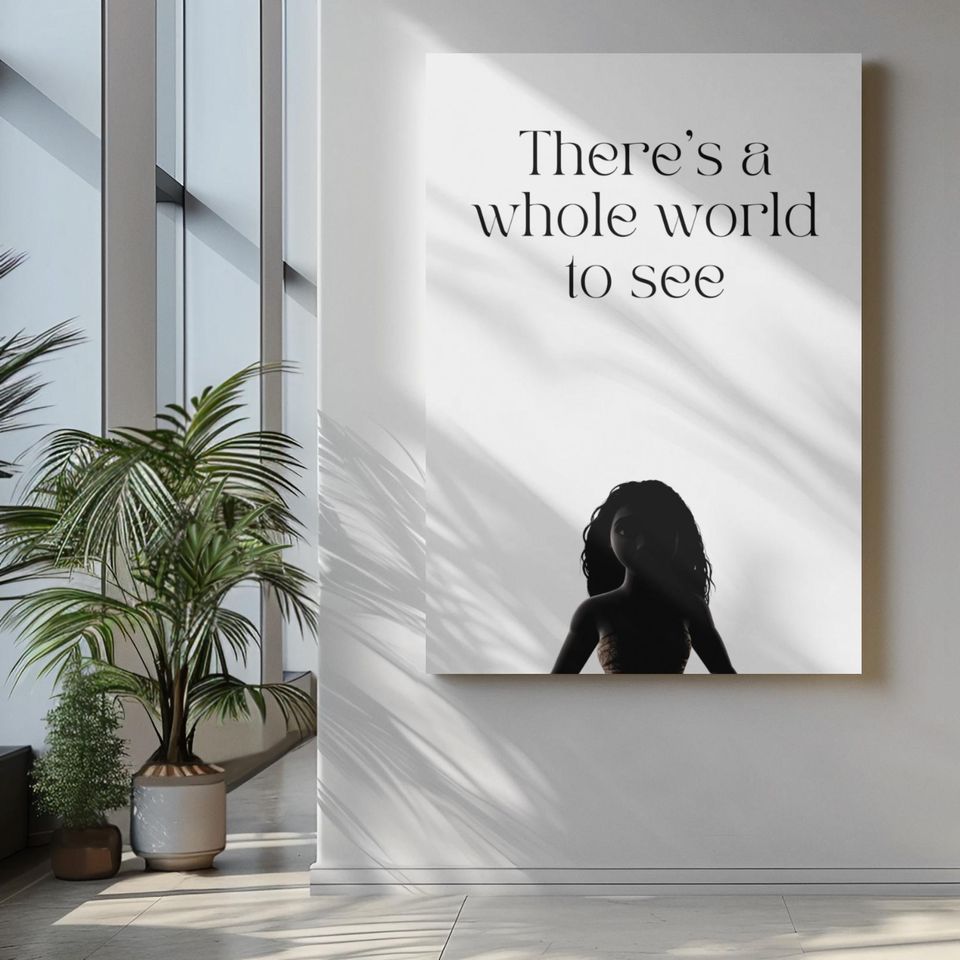 Disney Moana Poster, Moana movie quote Poster