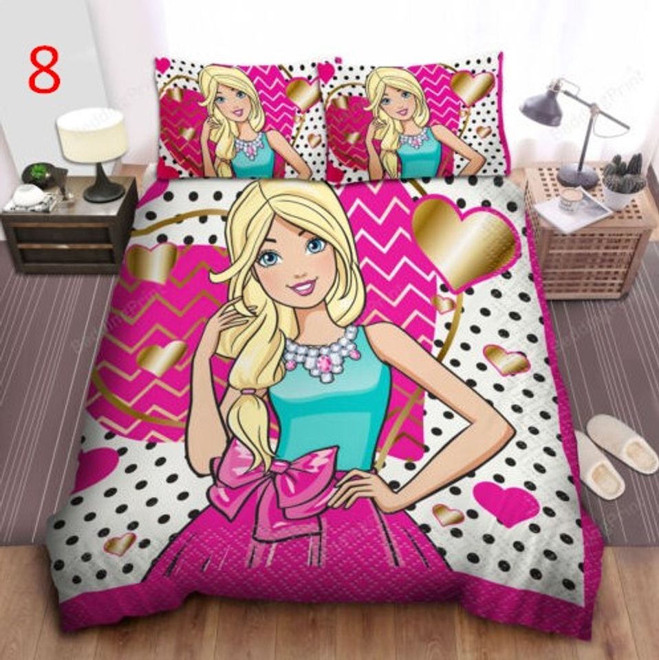 Barbie Bedding Set Cartoon Disney Bedding Sets