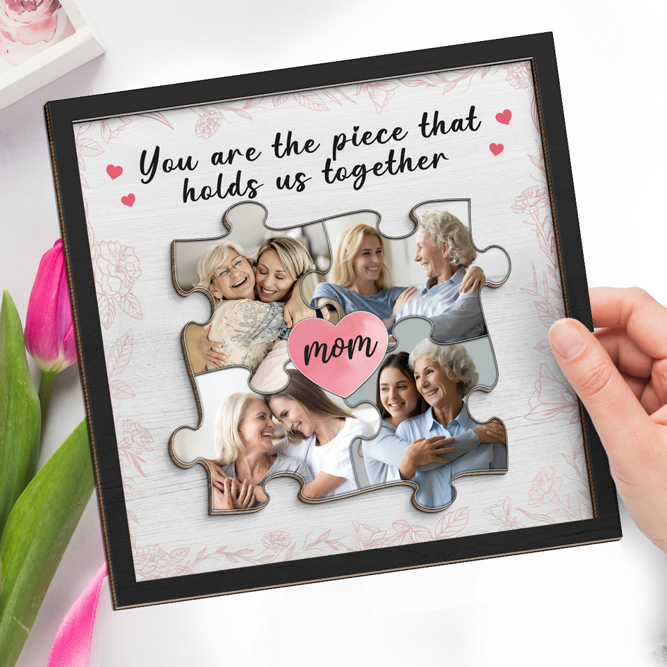 Custom Photo You Are The Most Important Piece - Family Personalized Wooden Plaque