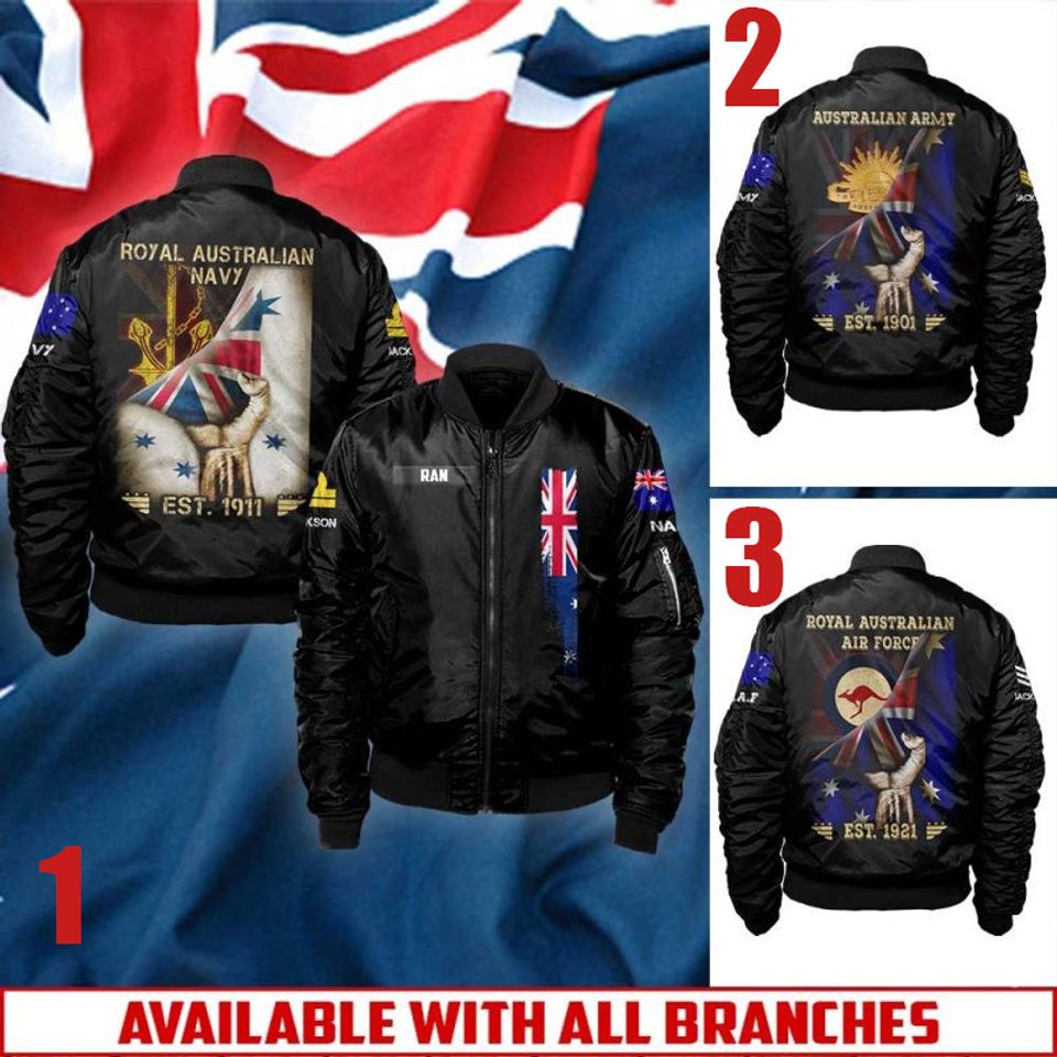 Customized Australian Military Branches – Bomber Jacket