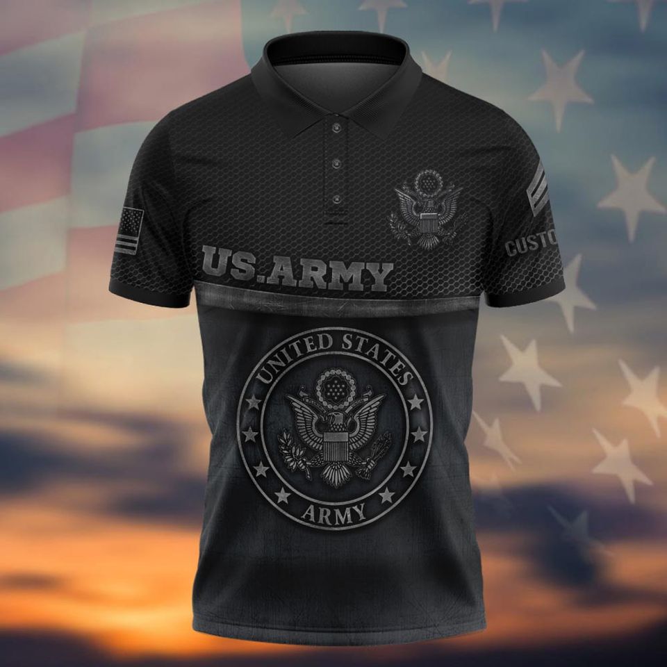 Customized Veteran Polo Shirt