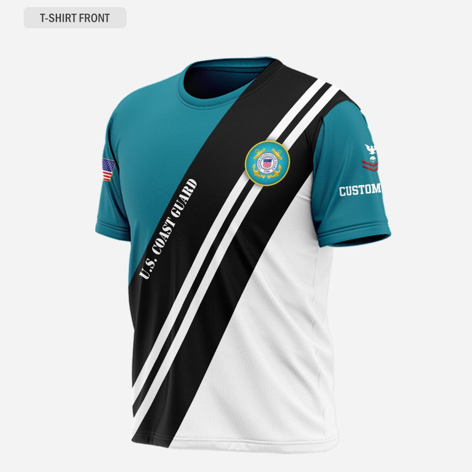 Customized Coast Guard Rating 3D T-Shirt