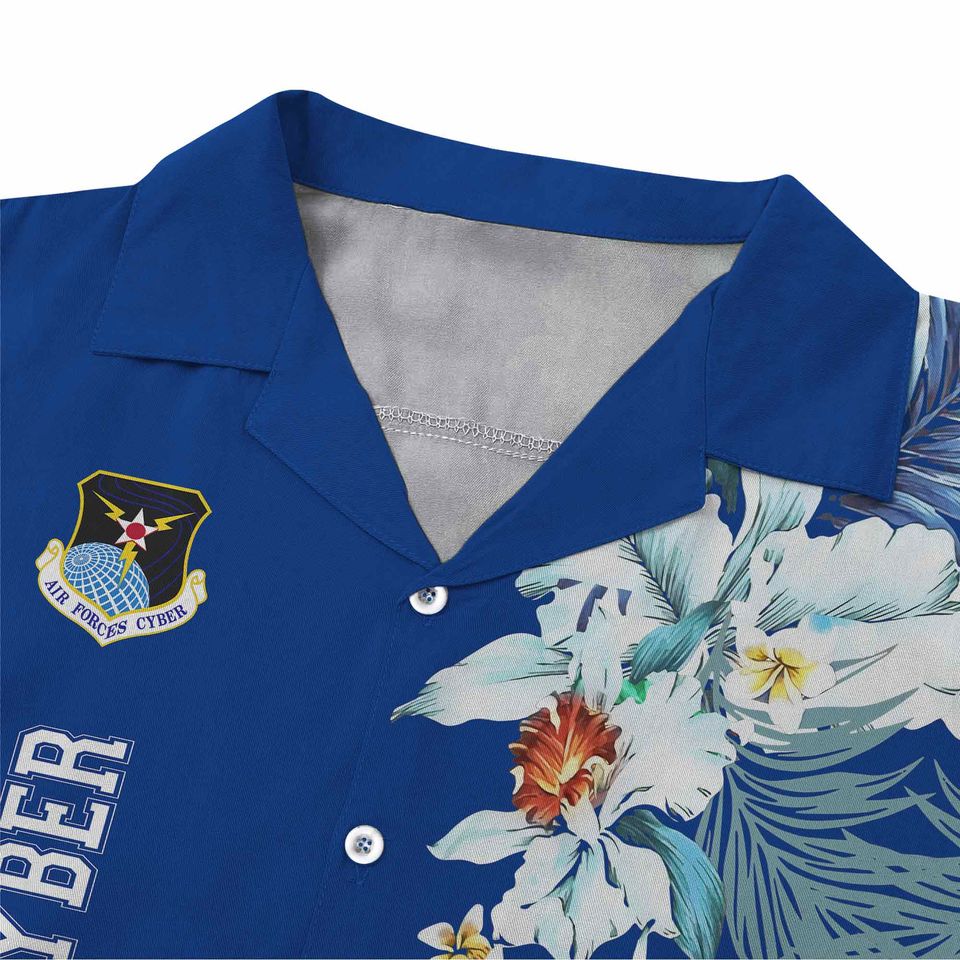 Customized United States USAF Command Hawaiian Short Sleeve Button Shirt