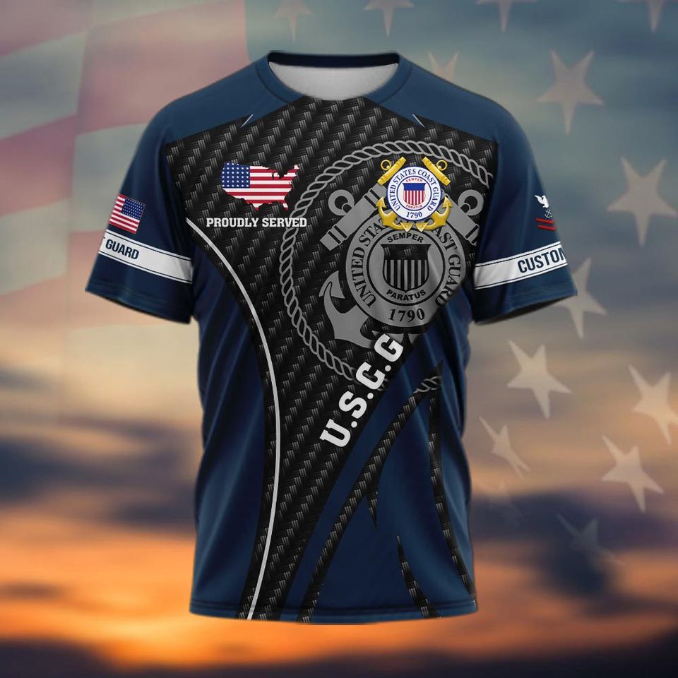 Customized US Coast Guard 3D Shirt