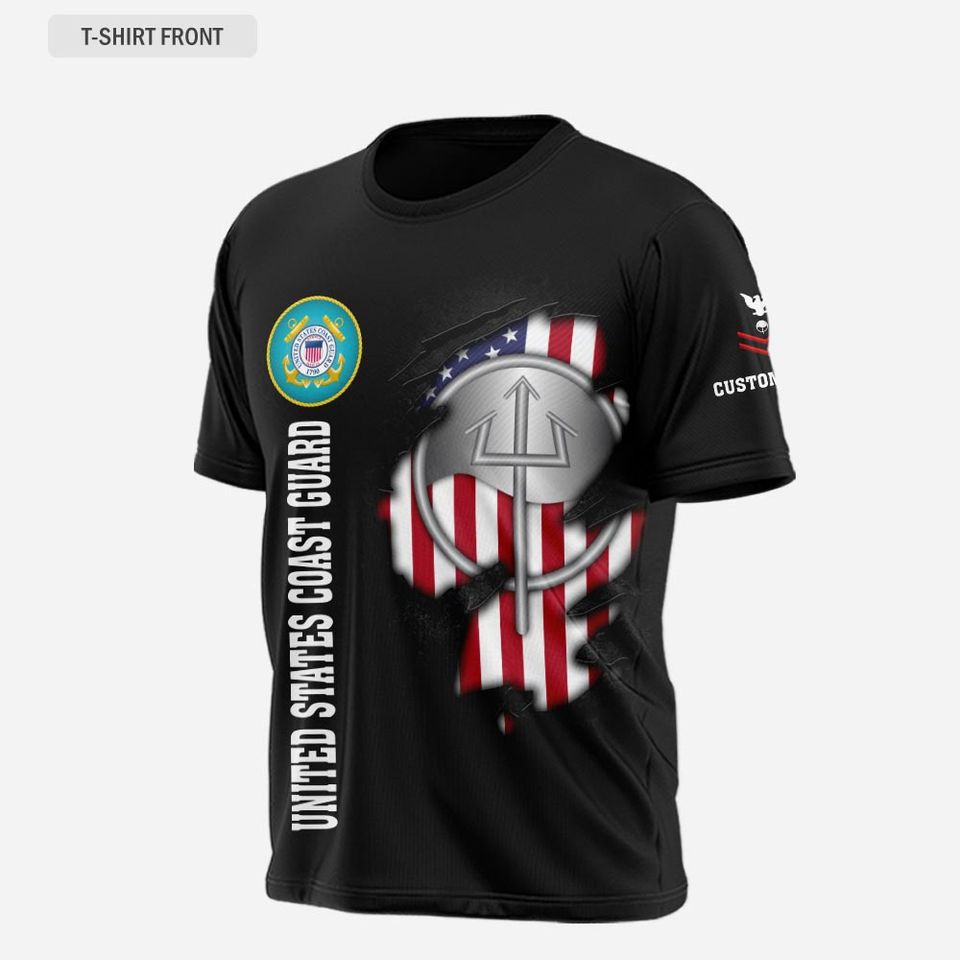 Customized Coast Guard Rating 3D Shirt