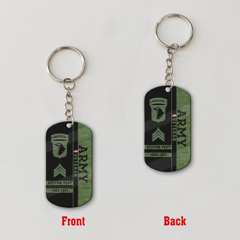 Customized U.S Veteran acrylic keychain