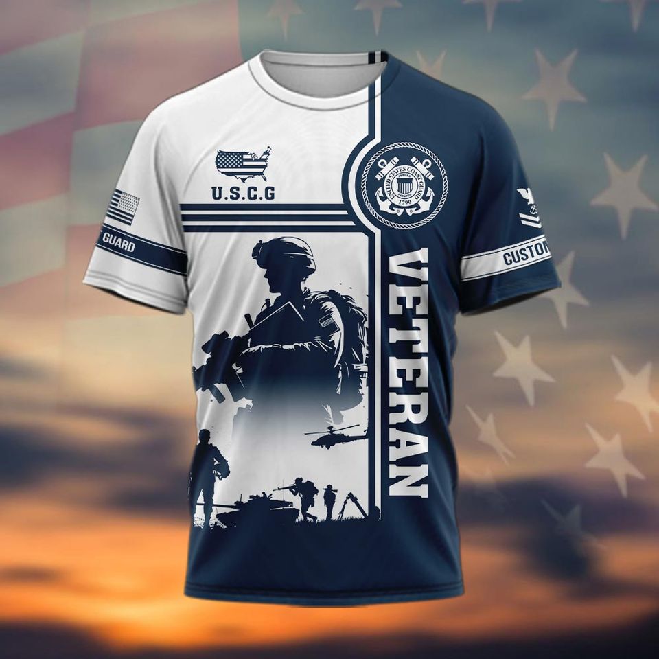 Customized US Coast Guard 3D Shirt