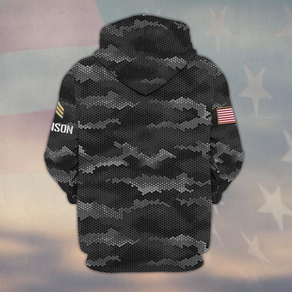 Customized U.S Veteran University Of DD-214 3D Hoodie