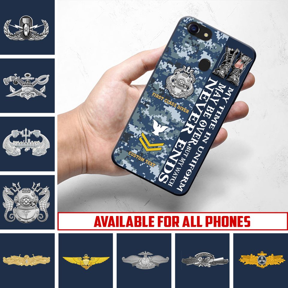 Customized US Navy Skill Badges Phone Case