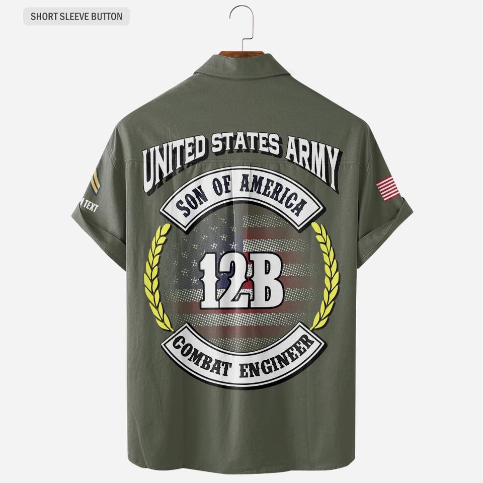 Customized Army MOS – Son Of America Hawaiian Shirt