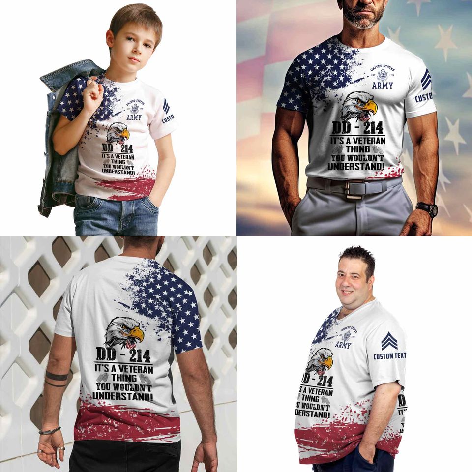 Customized DD-214 T-Shirt x “It’s A Veteran Thing You Wouldn’t Understand”