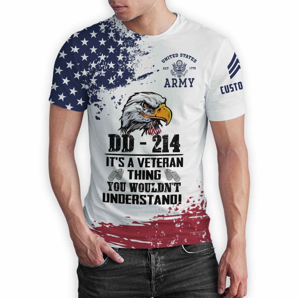 Customized DD-214 T-Shirt x “It’s A Veteran Thing You Wouldn’t Understand”