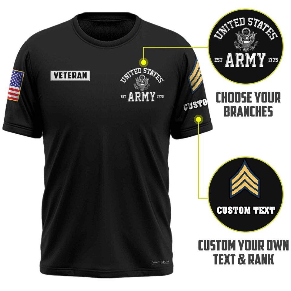 Veteran Custom T-shirt x “You’ll never walk alone” Apparel Shirts