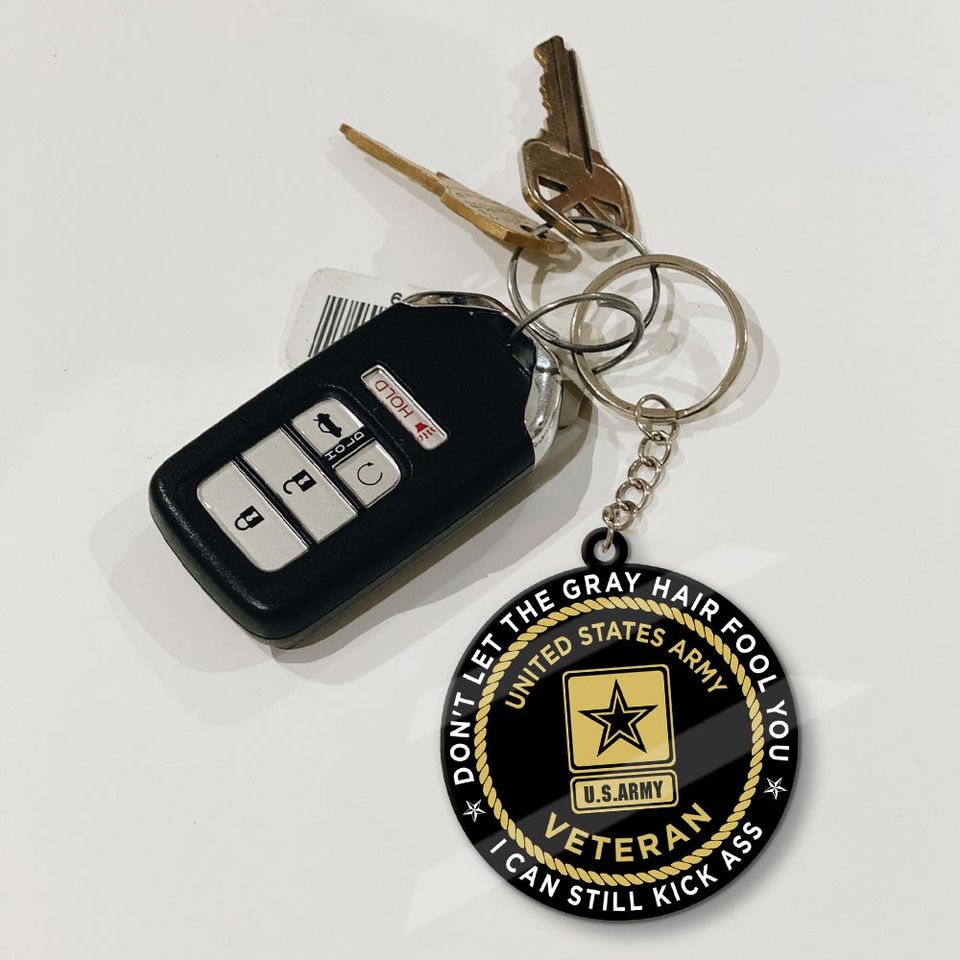 Customized U.S Veteran acrylic keychain
