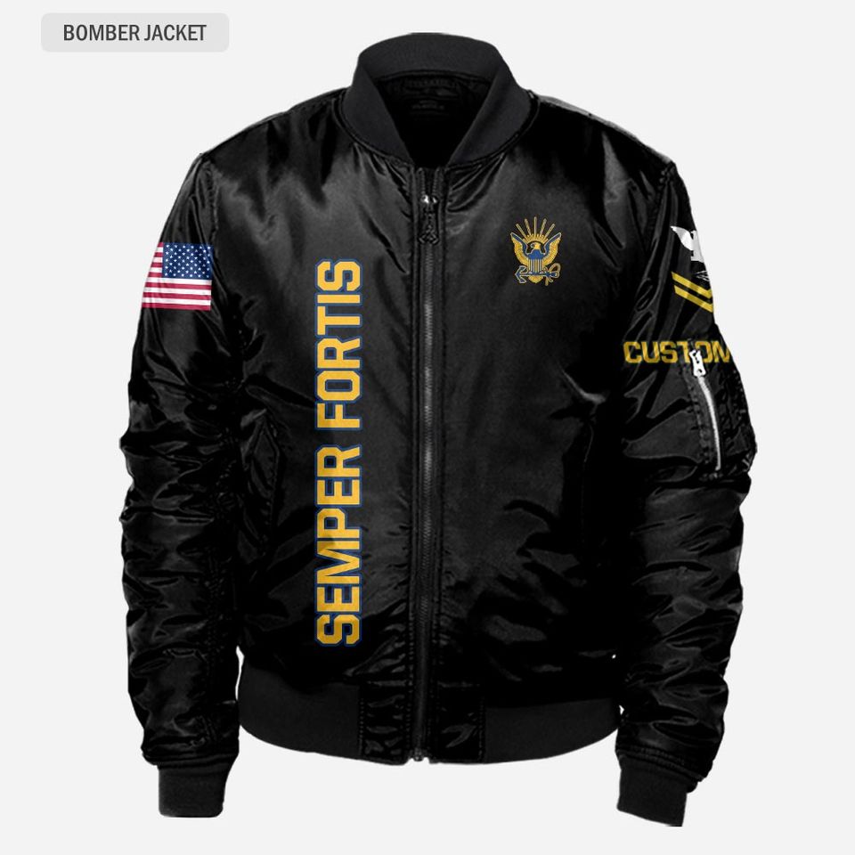 Customized US Navy Retired Bomber Jacket