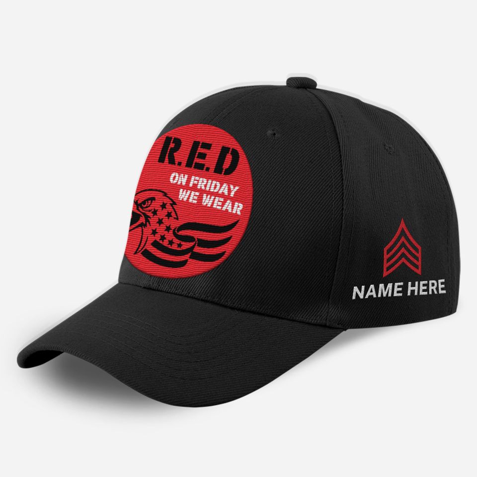 Customized RED Friday – On Friday We Wear Embroidered baseball cap