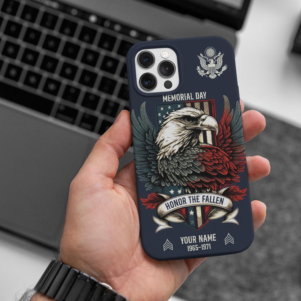 Customized Eagle Memorial Day Phone Case