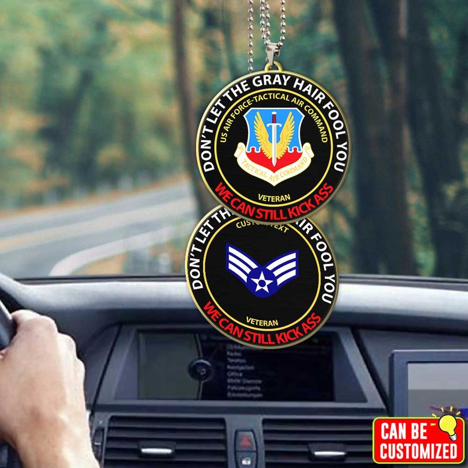 Customized USAF Command Don’t Let The Gray  Acrylic Car Ornament