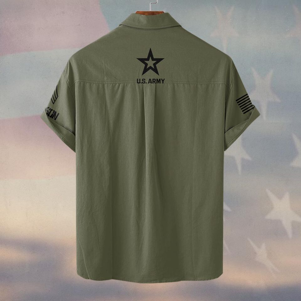 Customized US AM Front Toward Enemy Hawaiian Shirt