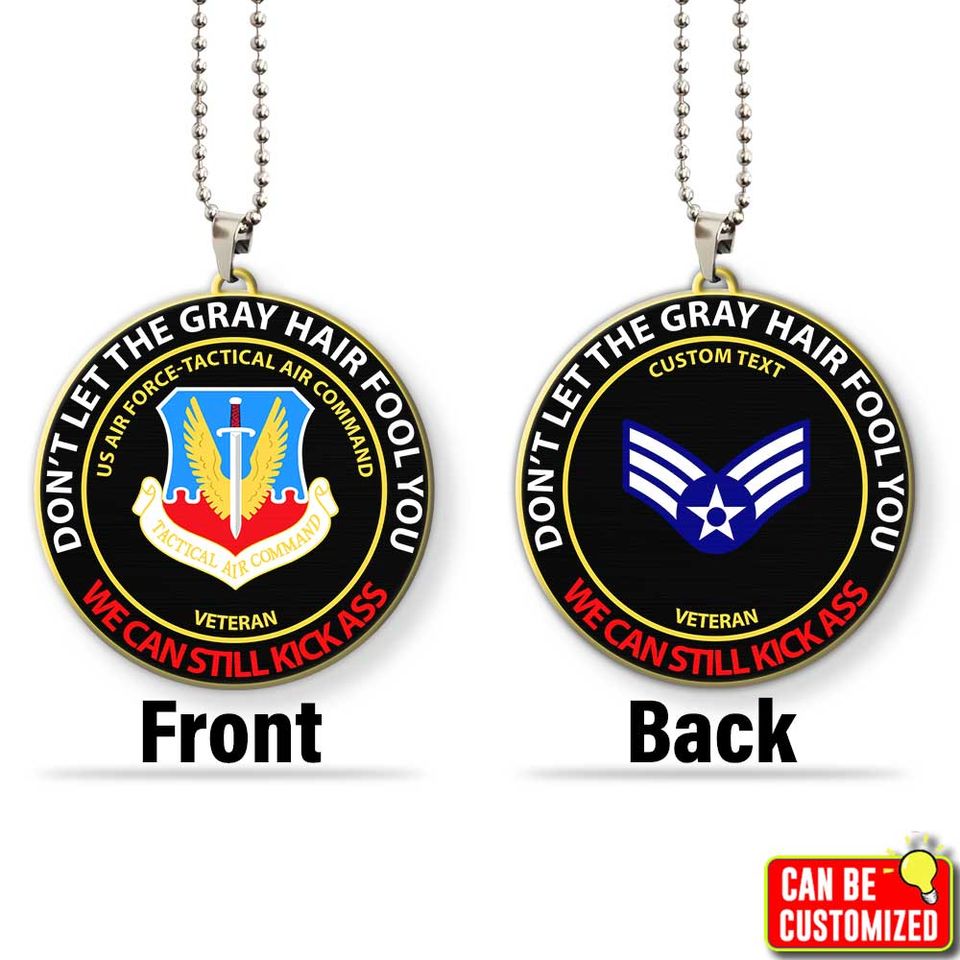 Customized USAF Command Don’t Let The Gray  Acrylic Car Ornament