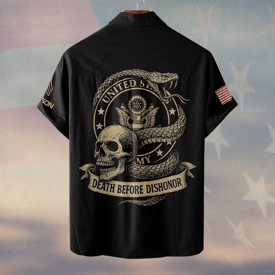 Customized Death Before Dishonor Hawaiian Shirt
