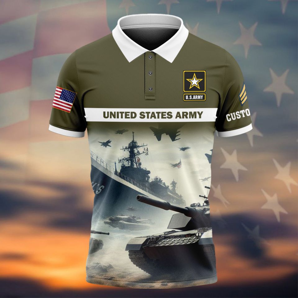 Customized Veteran Polo Shirt