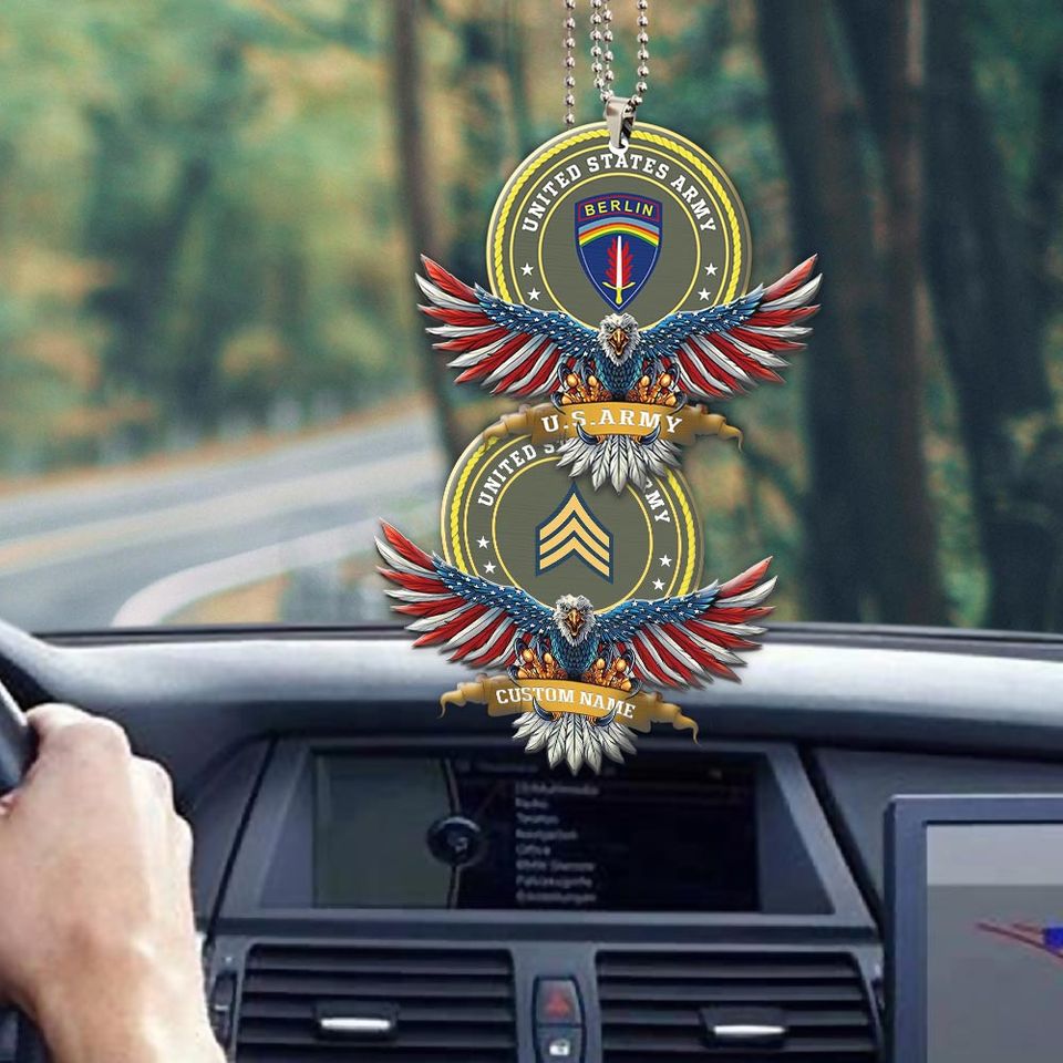 Customized Army Divisions Acrylic Car Ornament