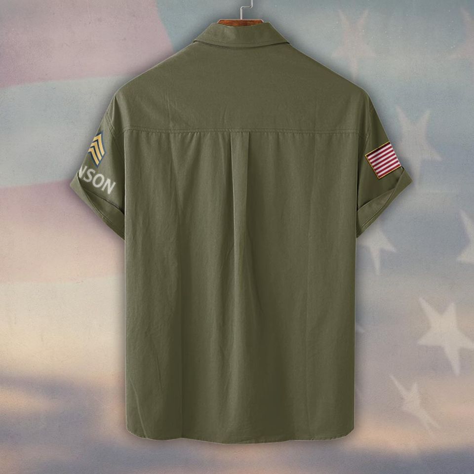Customized U.S Veteran Hawaiian Shirt