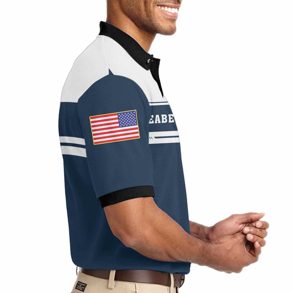 Customized US Navy Seabees Veteran Polo Shirt