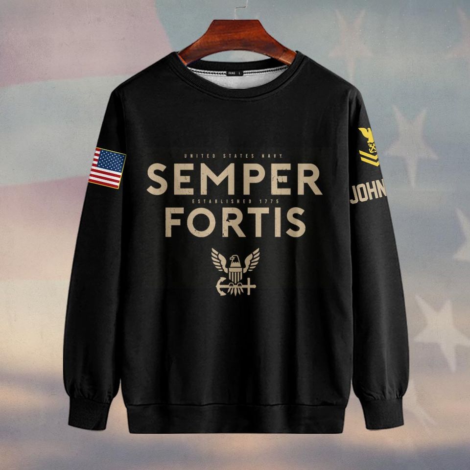 Customized U.S Navy Semper Fortis Sweater