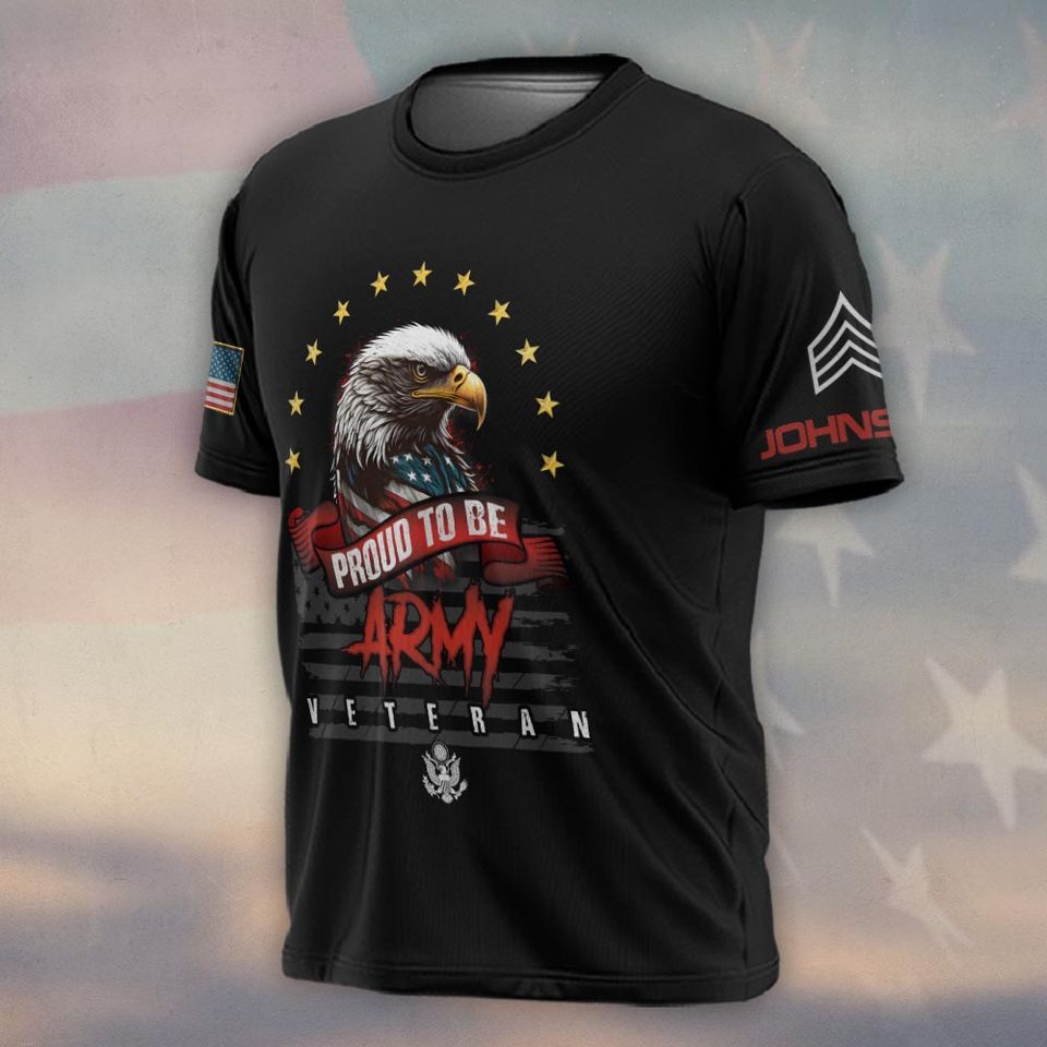 Proud To Be Veteran 3D Shirt