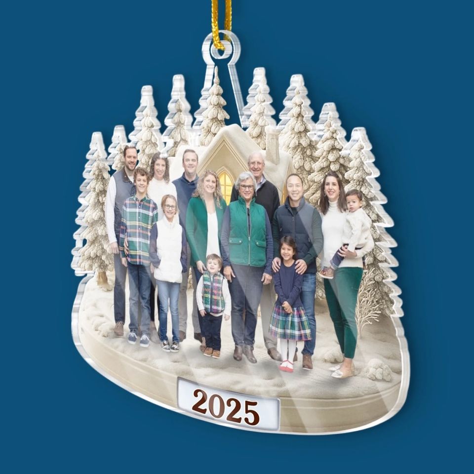 Custom Photo Acrylic Ornament - Personalized Christmas Birthday Gifts For Mom