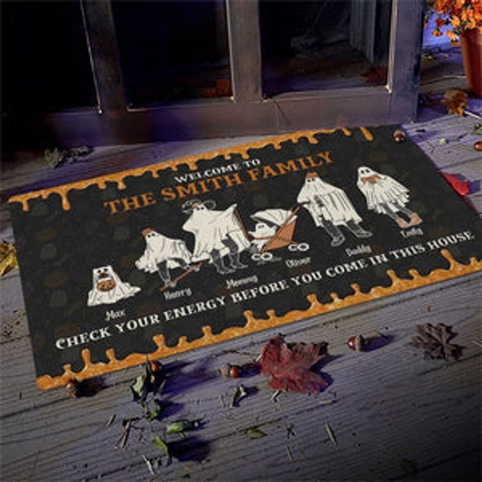 There's Some Horrors In This House - Family Personalized Custom Home Decor Decorative Mat