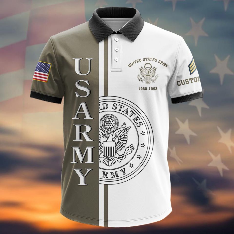 Customized US Veteran Polo Shirt