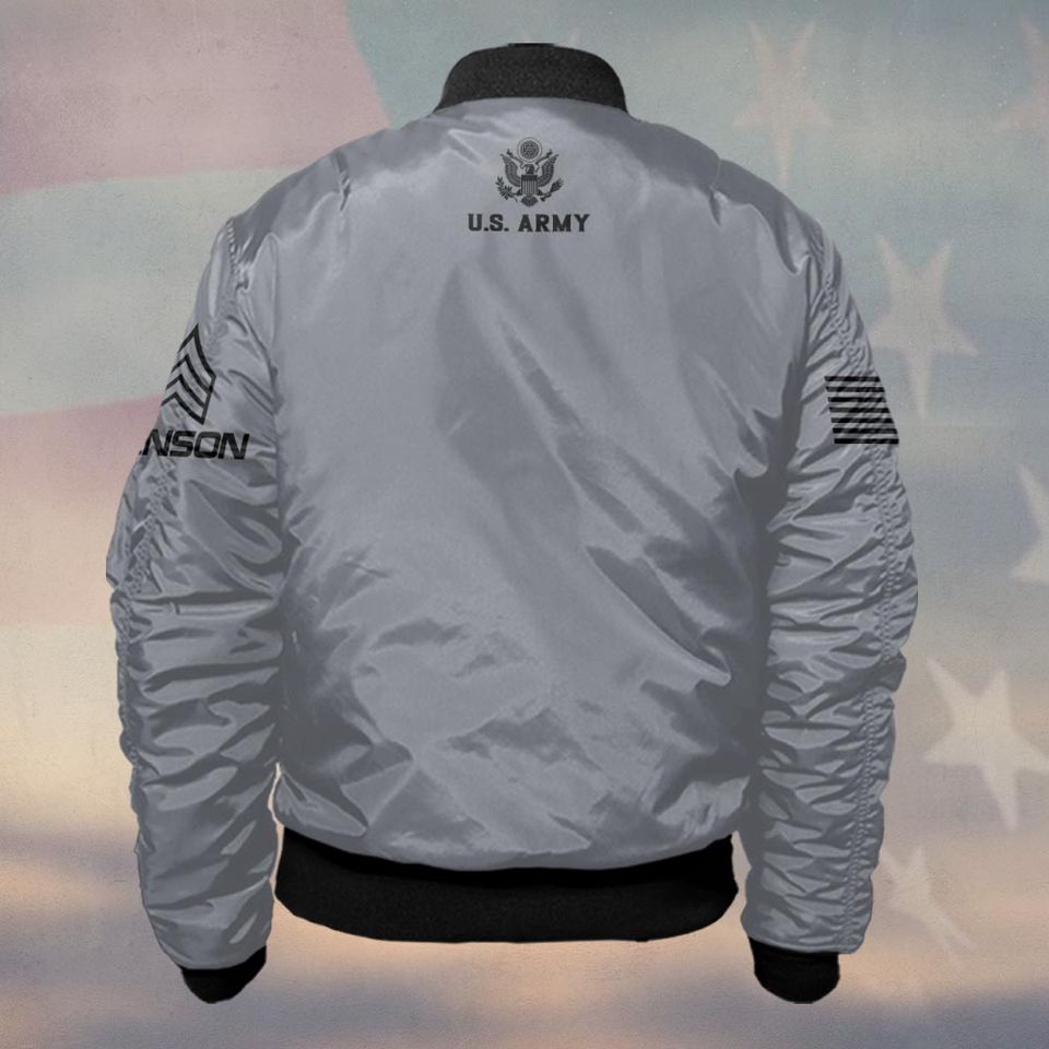 Customized Proud American Veteran Bomber Jackets
