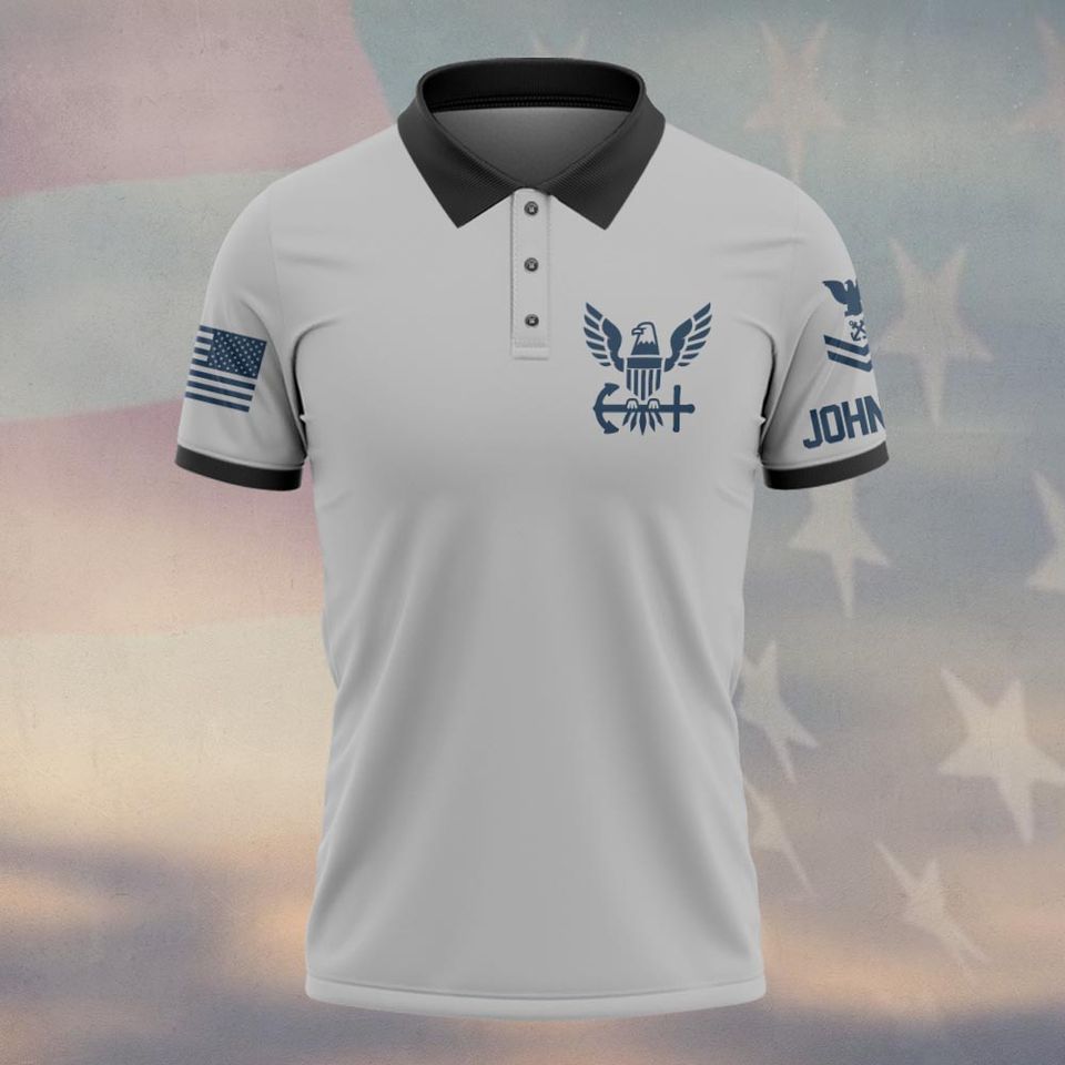 Customized U.S Navy Polo Shirt