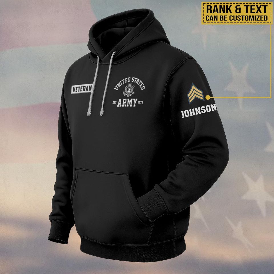 United States Military Eagle 3D Hoodie