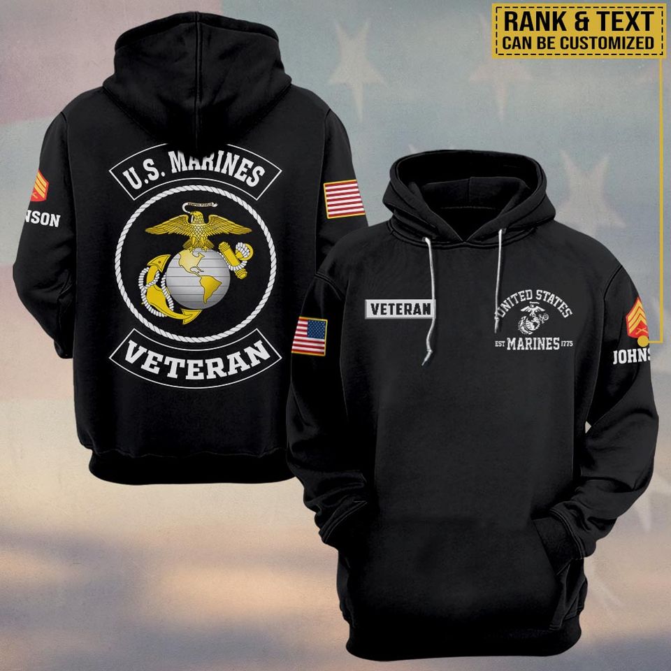 United States Veteran 3D Hoodie