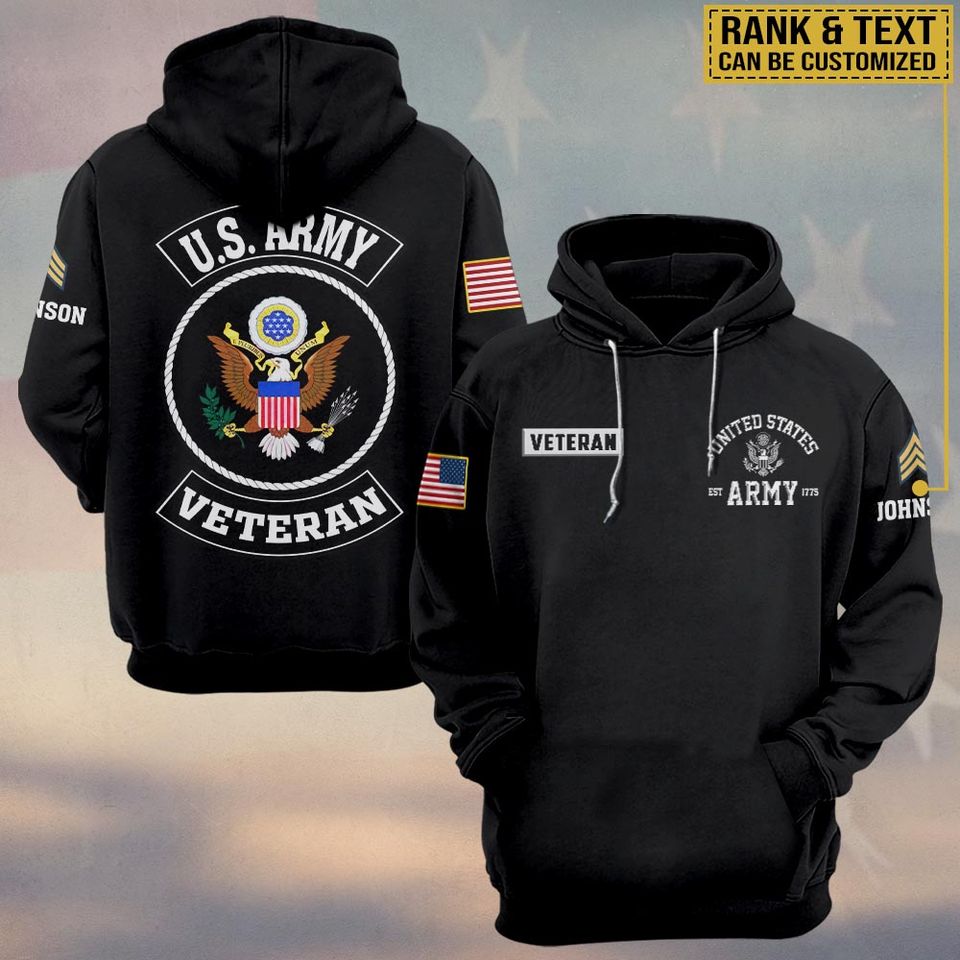 United States Veteran 3D Hoodie