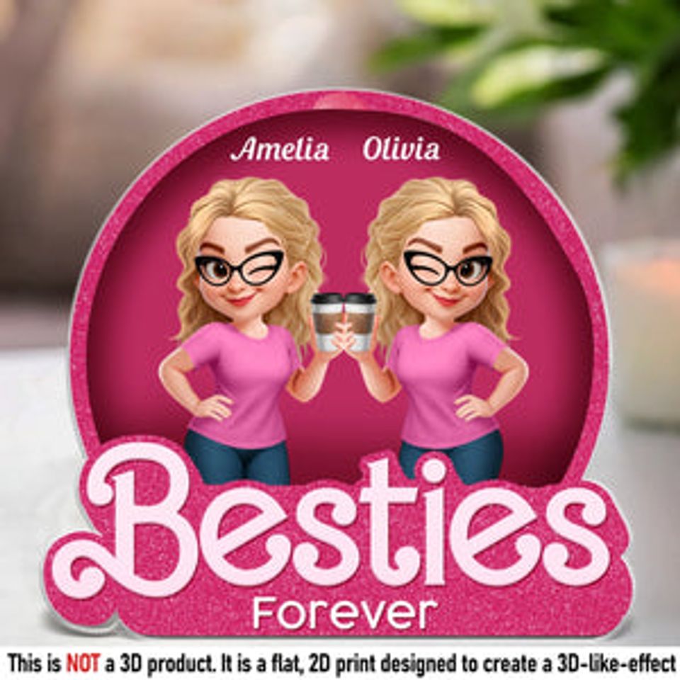 Custom Acrylic Plaque - Personalized Best Friend Birthday Gifts For Women