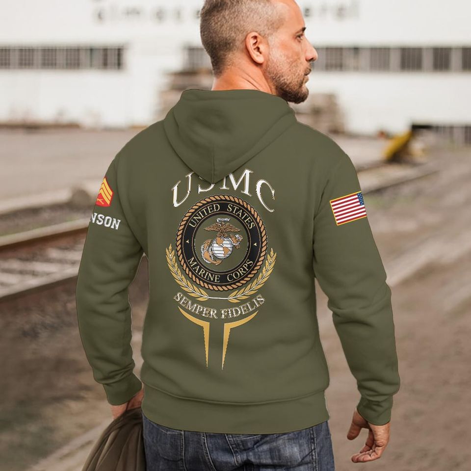 United States Military Motto 3D Hoodie