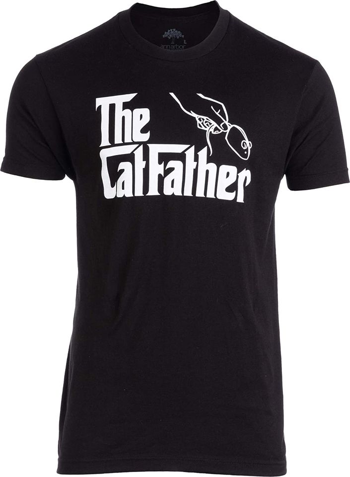 The Catfather | Funny, Cute Cat Father Dad Owner Pet Kitty Kitten Fun Humor T-Shirt