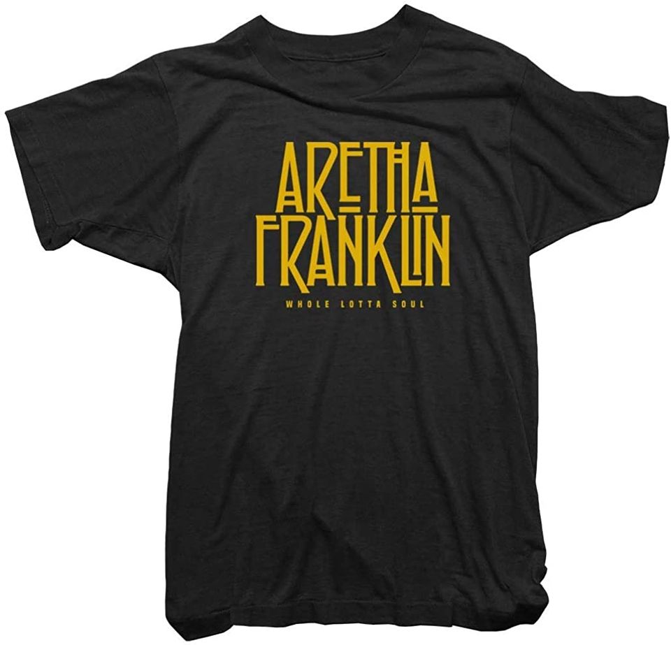 Aretha Franklin Mens T-Shirt - Whole Lotta Soul Tee - ly Licensed