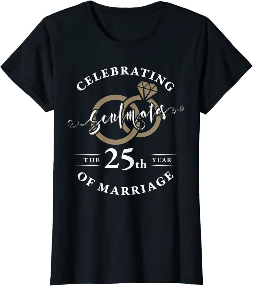 25th Wedding Anniversary Soulmates 25 years of Marriage Hoodie