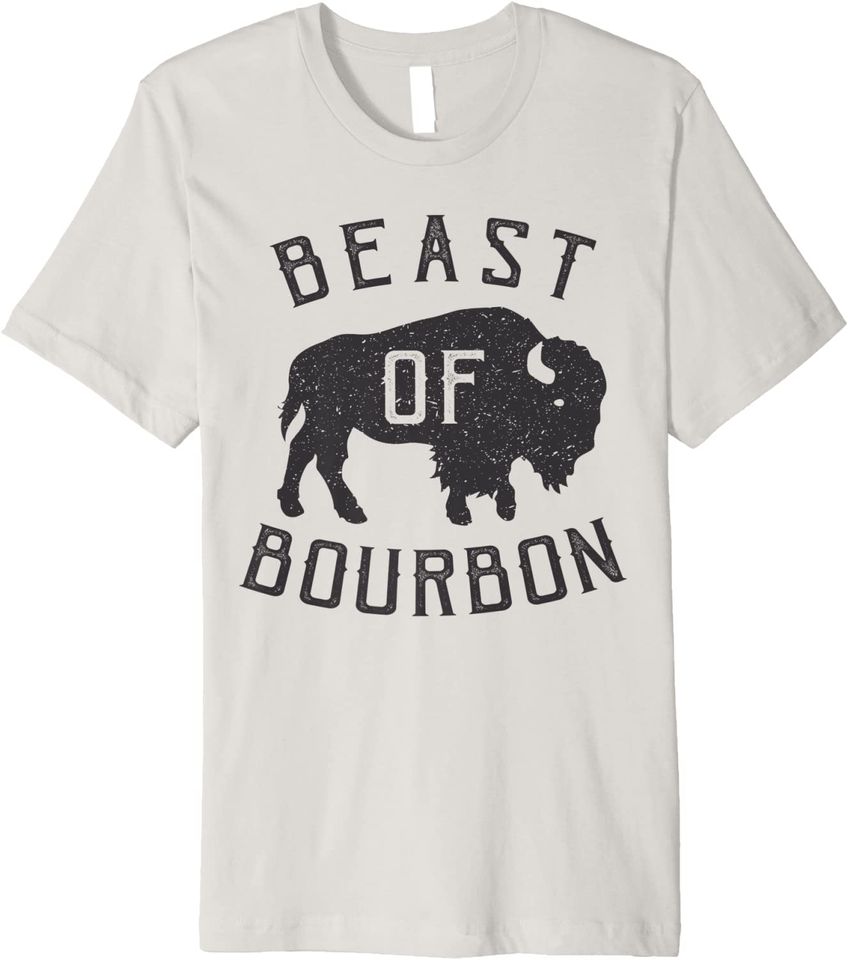 Beast of Bourbon Drinking Whiskey Shirt Bison Buffalo Party