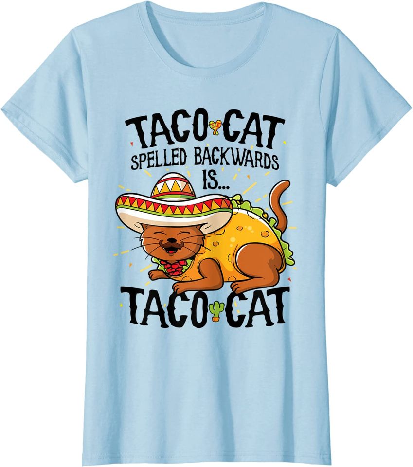Cute Cat THoodie, Tacocat Spelled Backwards is Taco Cat Hoodie