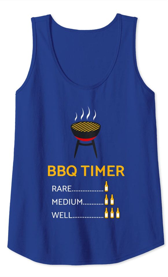 Barbecue Shirt Funny Grill BBQ Timer Tank Top